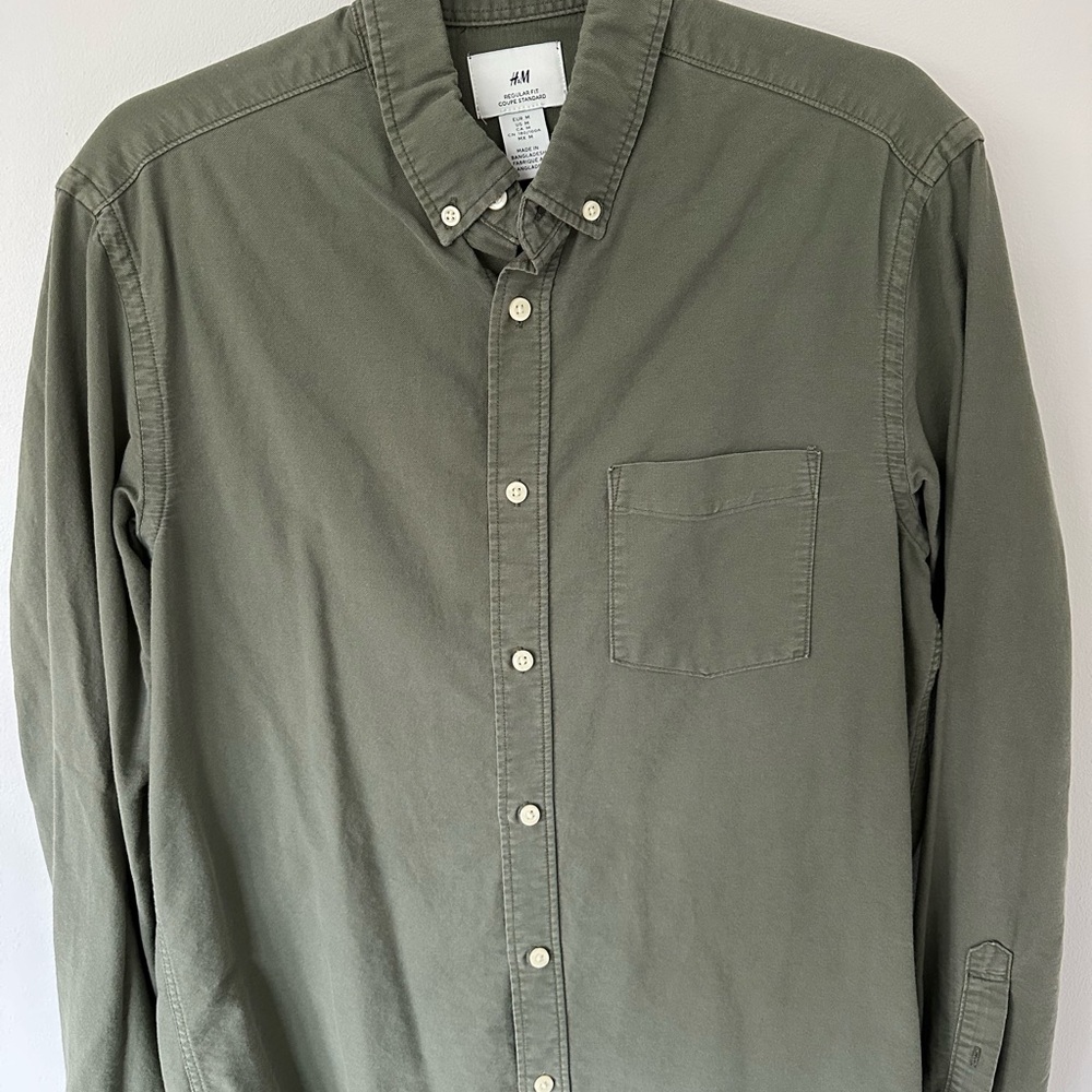 H&M Men's Green Shirt